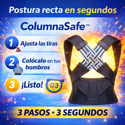 ColumnaSafe™ – Corrector de Postura